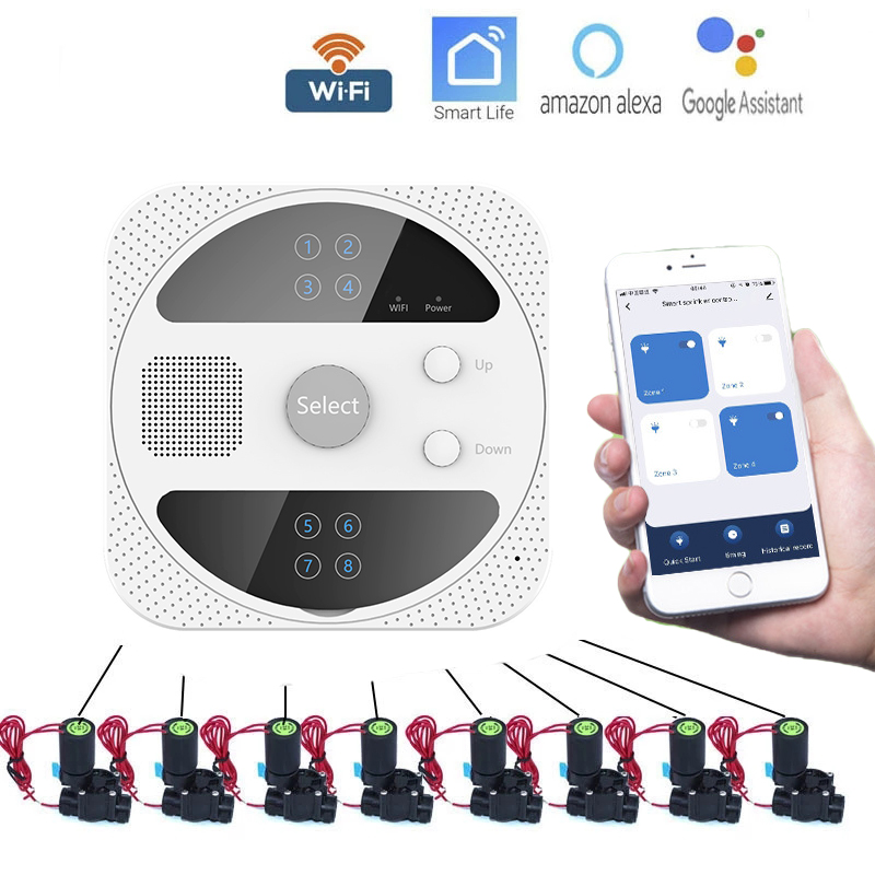 Smart Garden Iot - WIFI สมาร์ทรดน้ำ Timer การ์เด้นชลประทาน Controller วาล์วน้ำชลประทาน