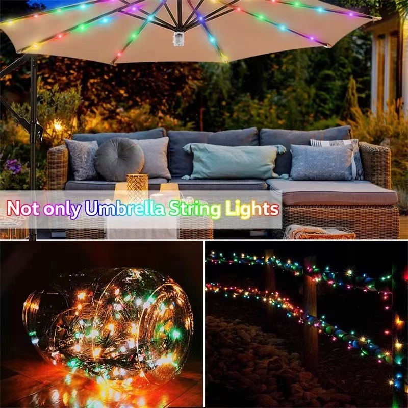 ไฟร่ม LED 104ไฟกลางแจ้งพร้อมรี - Smart Garden Umbrella บทวิจารณ์และราคา
