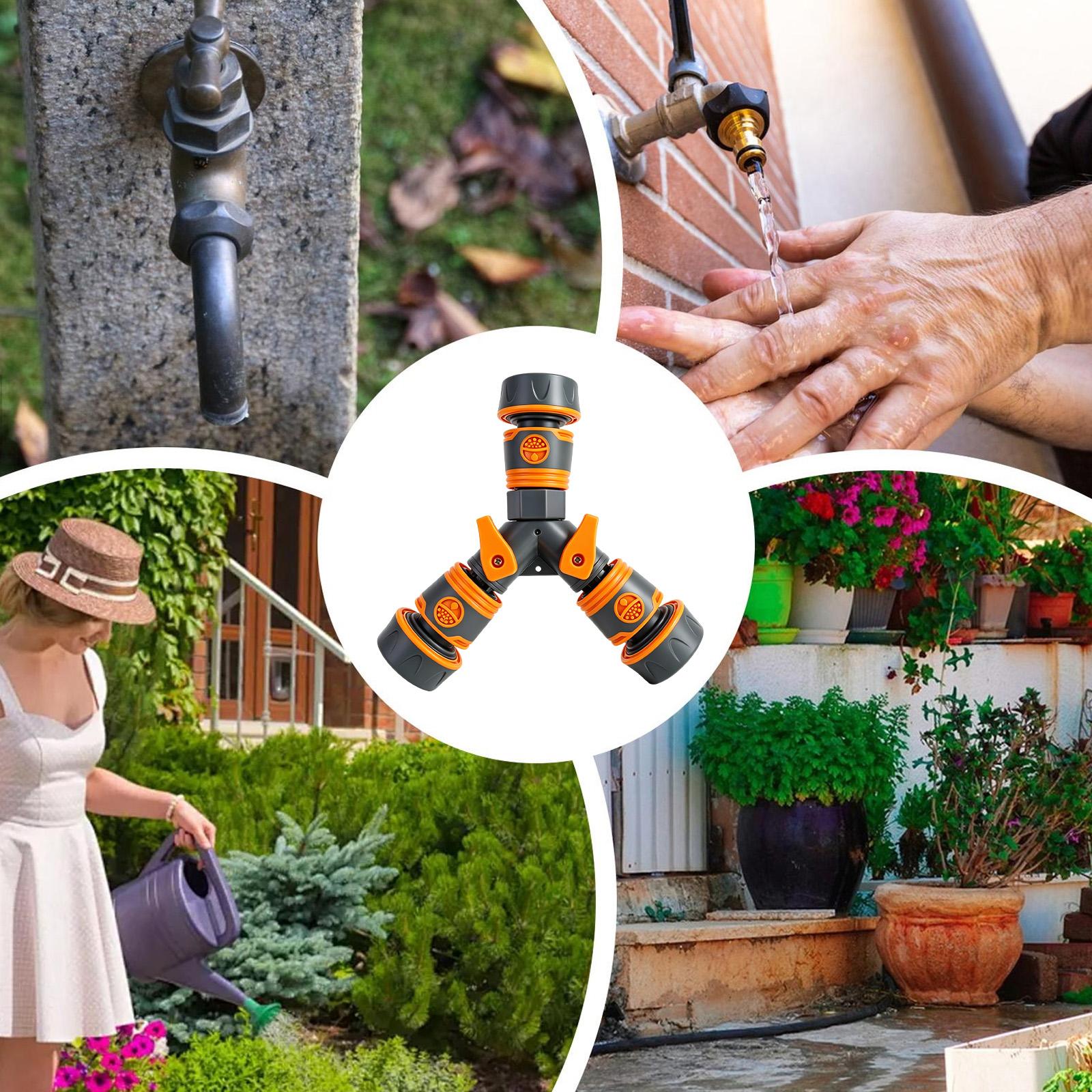 ตัวแยกสายยางแบบสามทางสำหรับงาน - Smart Garden Hose Valve บทวิจารณ์และราคา