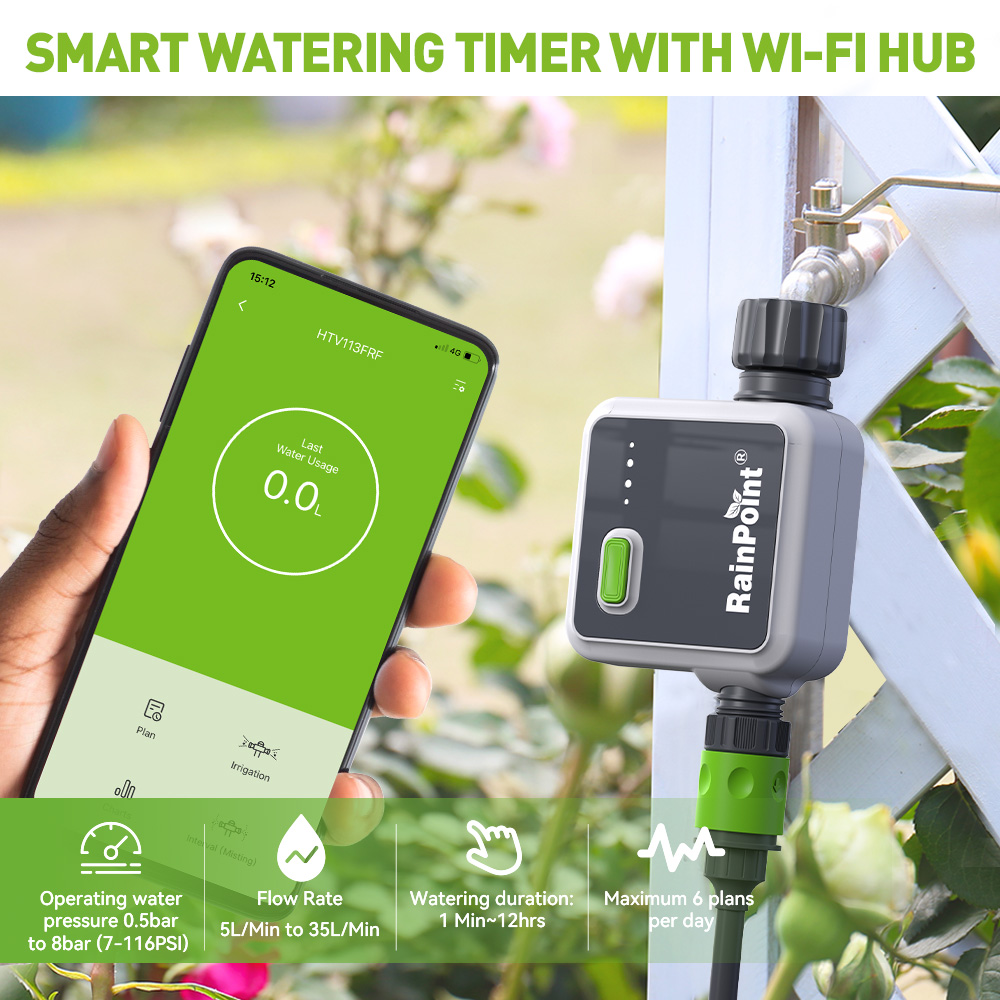 RAINPOINT ตัวตั้งเวลาควบคุมน้ำ - Smart Garden Hose Valve บทวิจารณ์และราคา