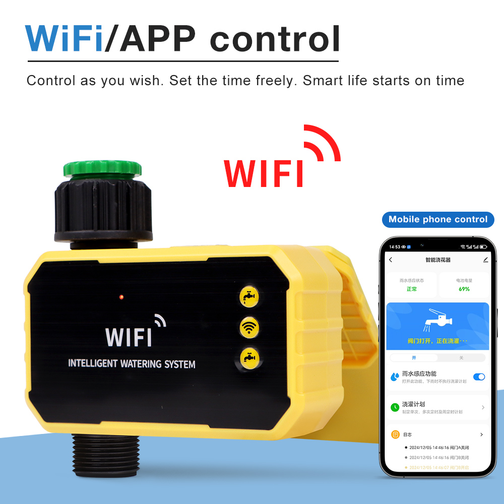 ตัวตั้งเวลาควบคุมการรดน้ำต้นไม - Wifi Irrigation Timer บทวิจารณ์และราคา