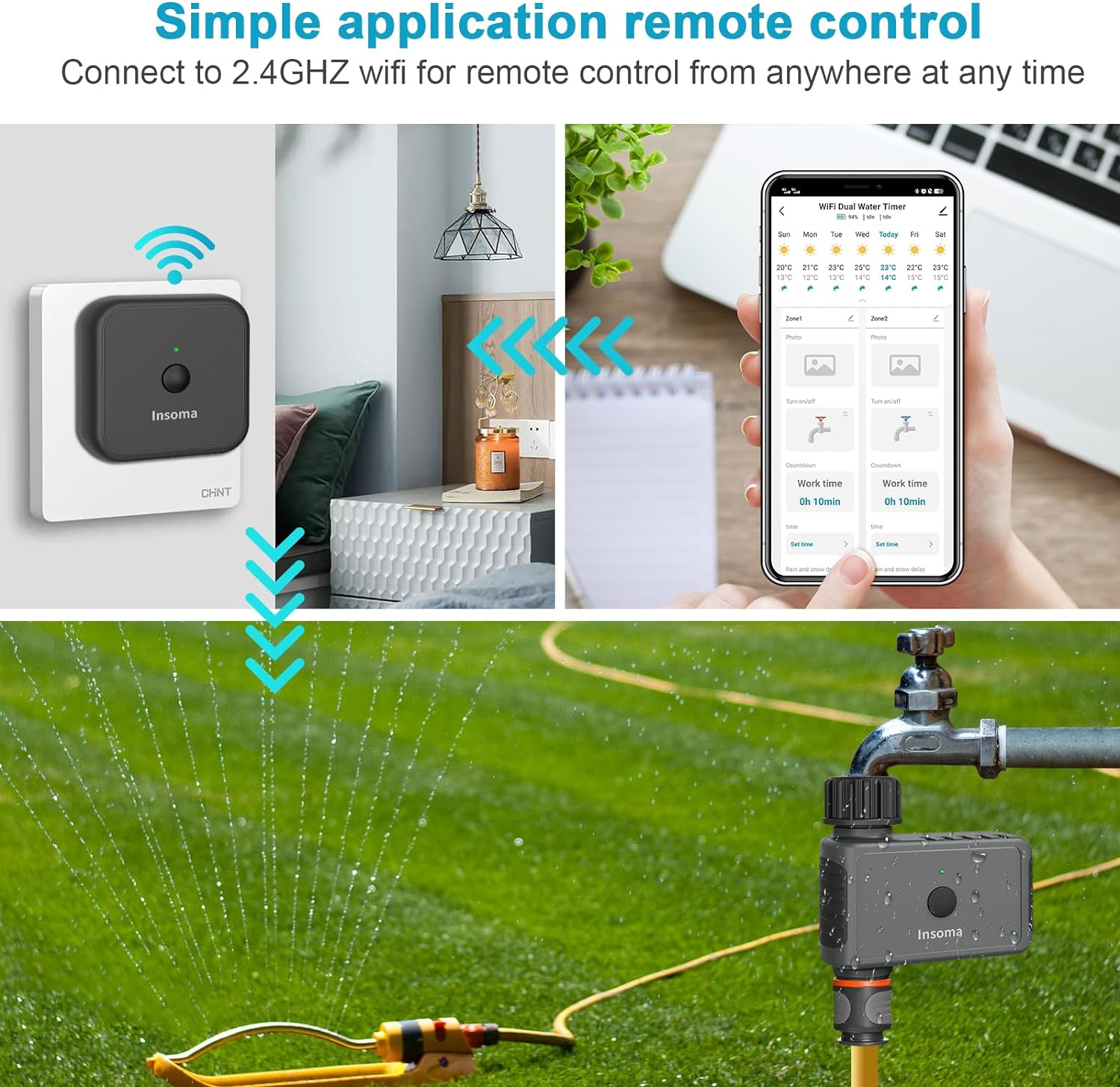 Insoma Wifi จับเวลาโรยอัตโนมัต - Smart Garden Iot บทวิจารณ์และราคา