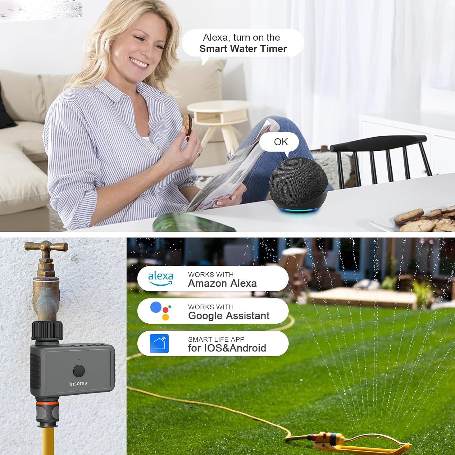 Insoma Wifi จับเวลาโรยอัตโนมัต - Smart Garden Iot บทวิจารณ์และราคา