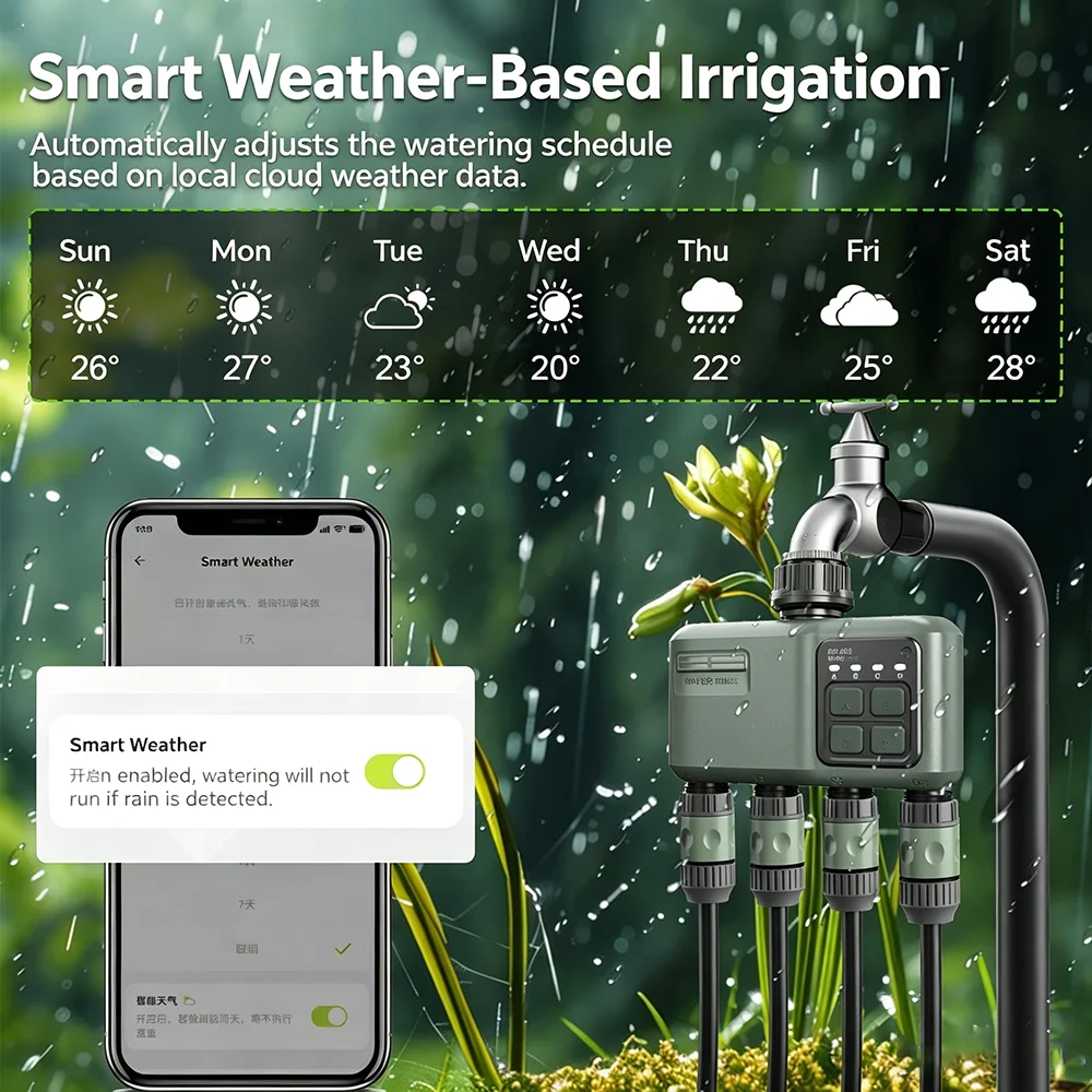 ตัวตั้งเวลาควบคุมการรดน้ำอัตโน - Smart Garden Tools บทวิจารณ์และราคา