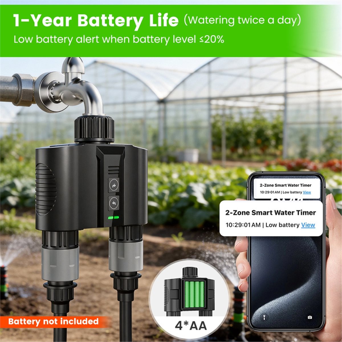 Y17A ชุดตั้งเวลาเปิด-ปิดน้ำแบบ - Smart Garden Hose Valve บทวิจารณ์และราคา