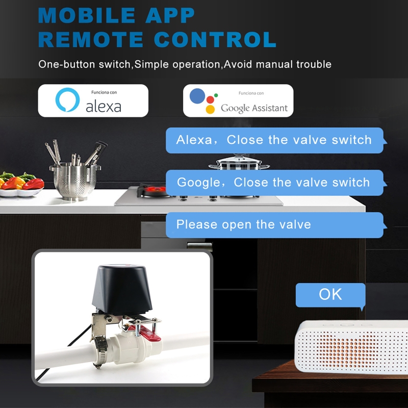 วาล์วแก๊สอัจฉริยะ Tuya พร้อม W - Wifi Irrigation Timer บทวิจารณ์และราคา